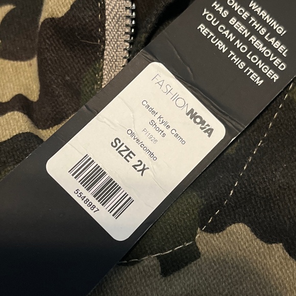 Fashion Nova Army Style Cargo Shorts - Picture 2 of 2